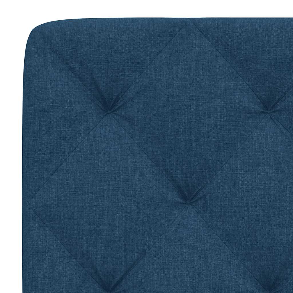 Kopfteil-Kissen Blau 120 cm Stoff