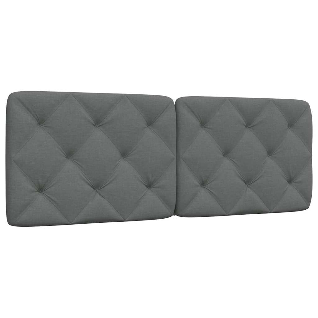 Kopfteil-Kissen Dunkelgrau 140 cm Stoff