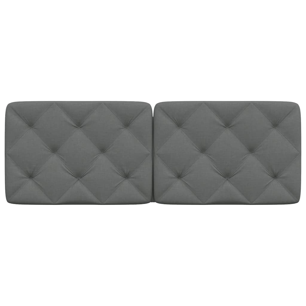 Kopfteil-Kissen Dunkelgrau 140 cm Stoff