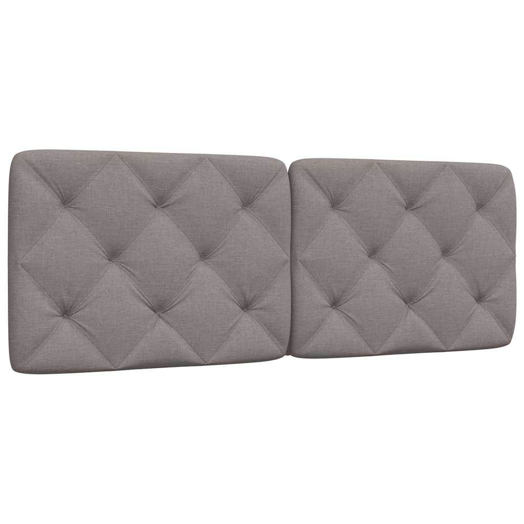 Kopfteil-Kissen Taupe 140 cm Stoff
