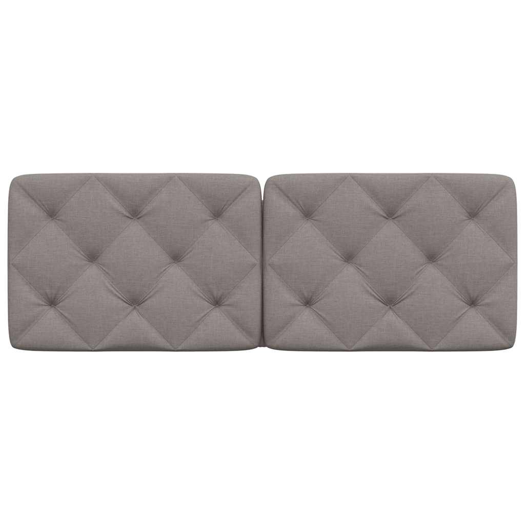 Kopfteil-Kissen Taupe 140 cm Stoff