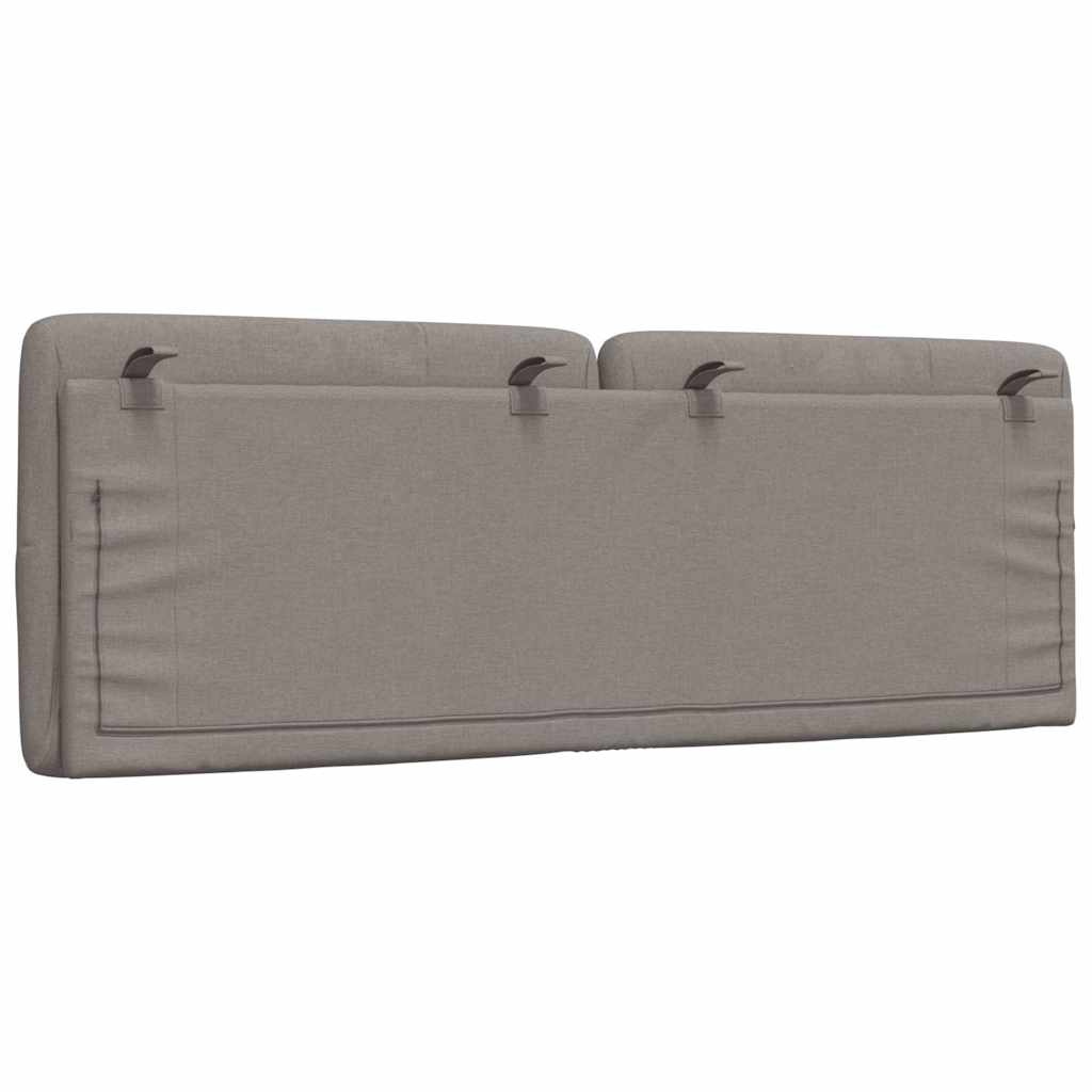 Kopfteil-Kissen Taupe 140 cm Stoff