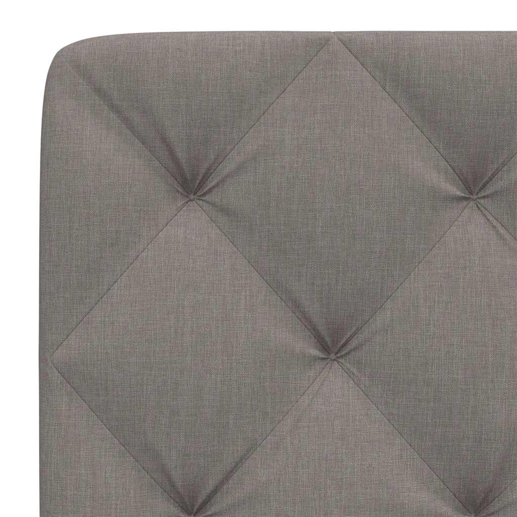 Kopfteil-Kissen Taupe 140 cm Stoff