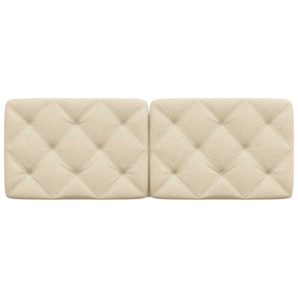 Kopfteil-Kissen Creme 140 cm Stoff