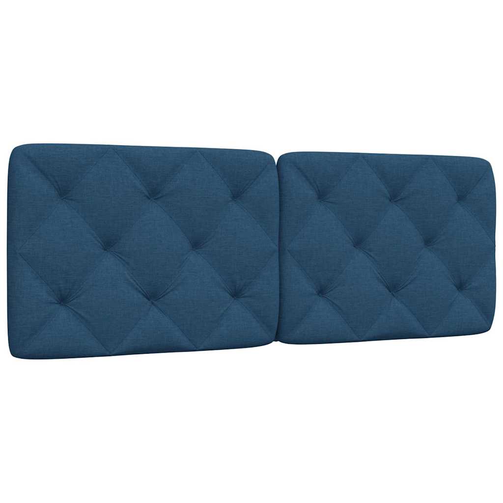Kopfteil-Kissen Blau 140 cm Stoff