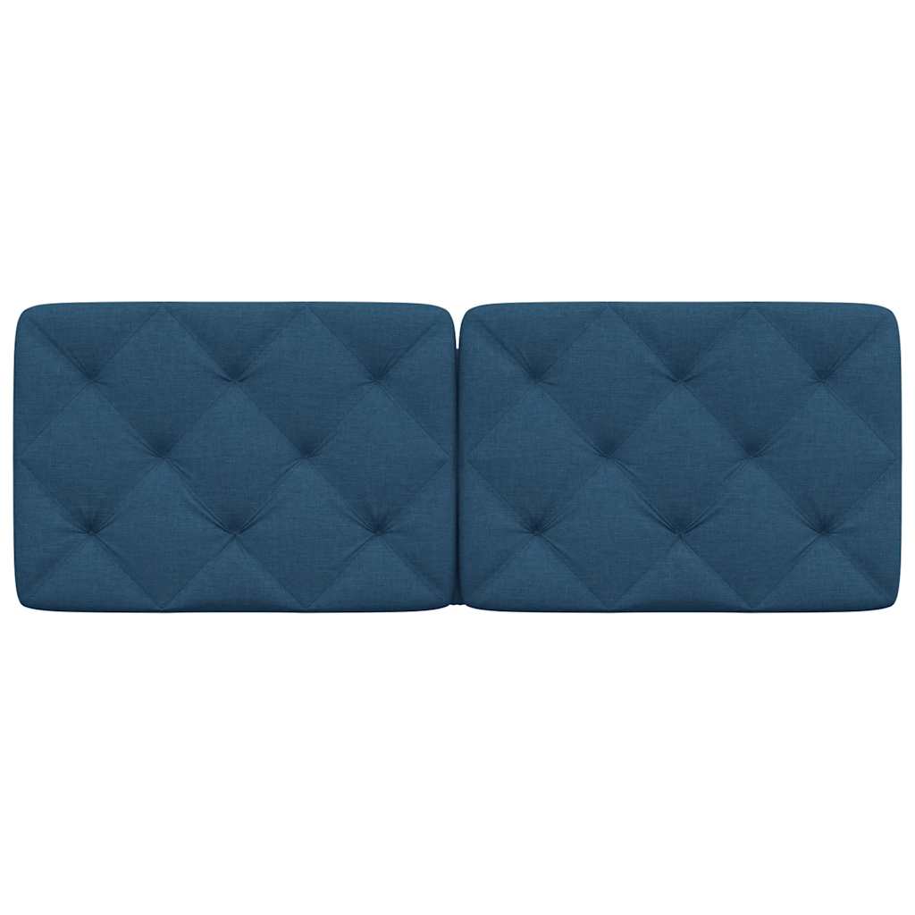 Kopfteil-Kissen Blau 140 cm Stoff