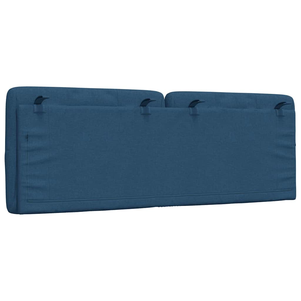 Kopfteil-Kissen Blau 140 cm Stoff