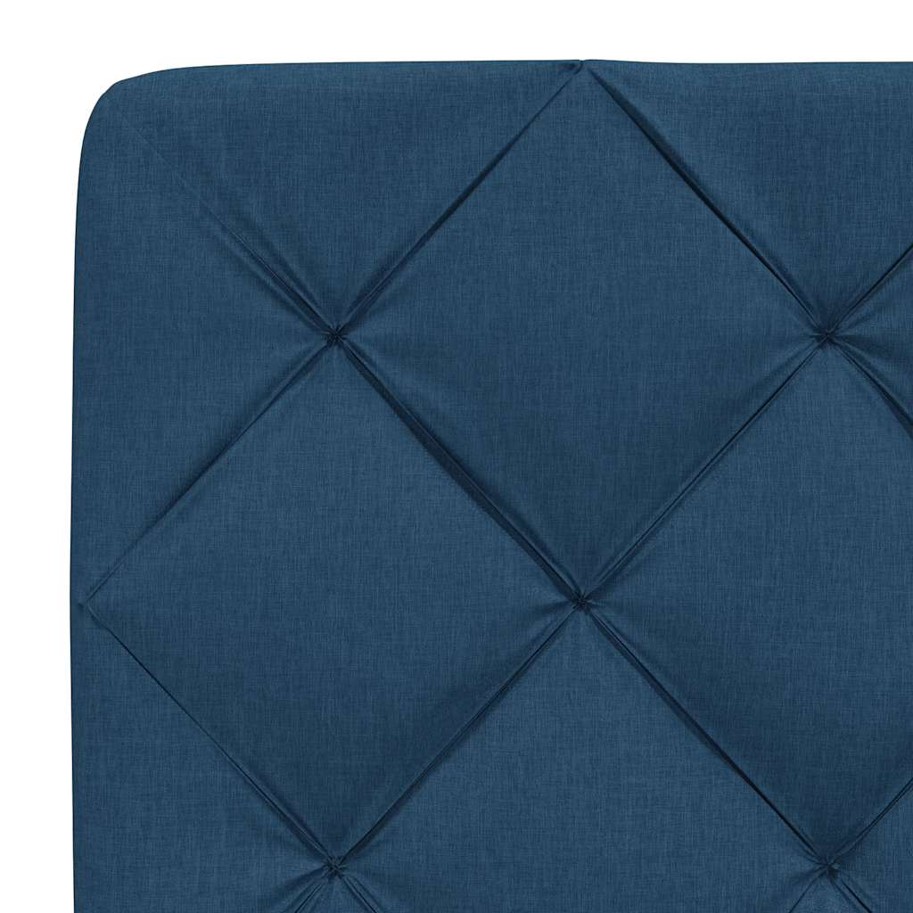 Kopfteil-Kissen Blau 140 cm Stoff