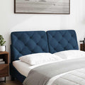 Kopfteil-Kissen Blau 140 cm Stoff