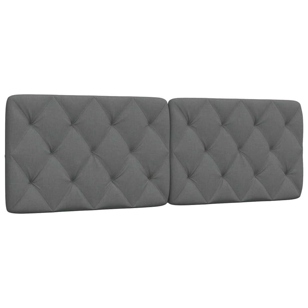 Kopfteil-Kissen Dunkelgrau 160 cm Stoff