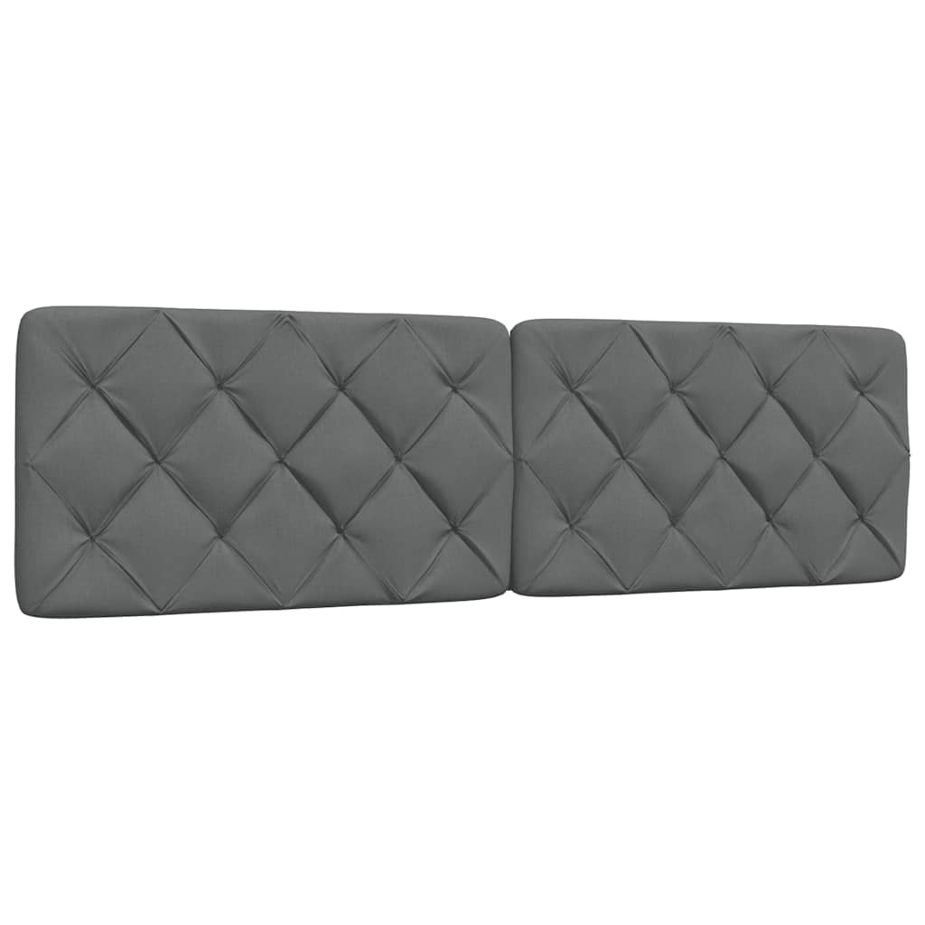 Kopfteil-Kissen Dunkelgrau 180 cm Stoff