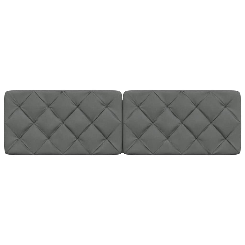 Kopfteil-Kissen Dunkelgrau 180 cm Stoff