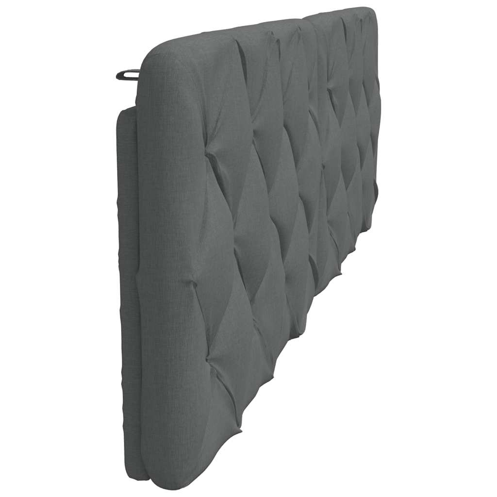 Kopfteil-Kissen Dunkelgrau 180 cm Stoff