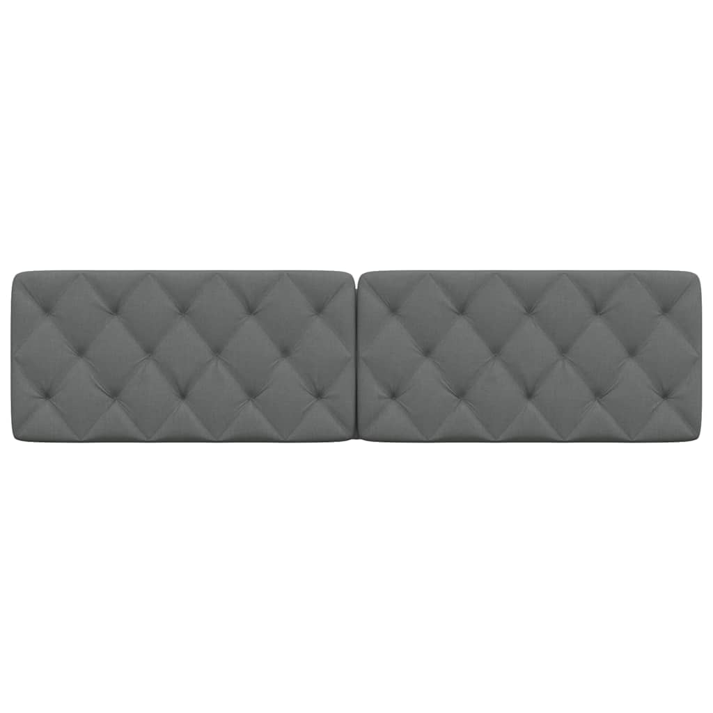 Kopfteil-Kissen Dunkelgrau 200 cm Stoff