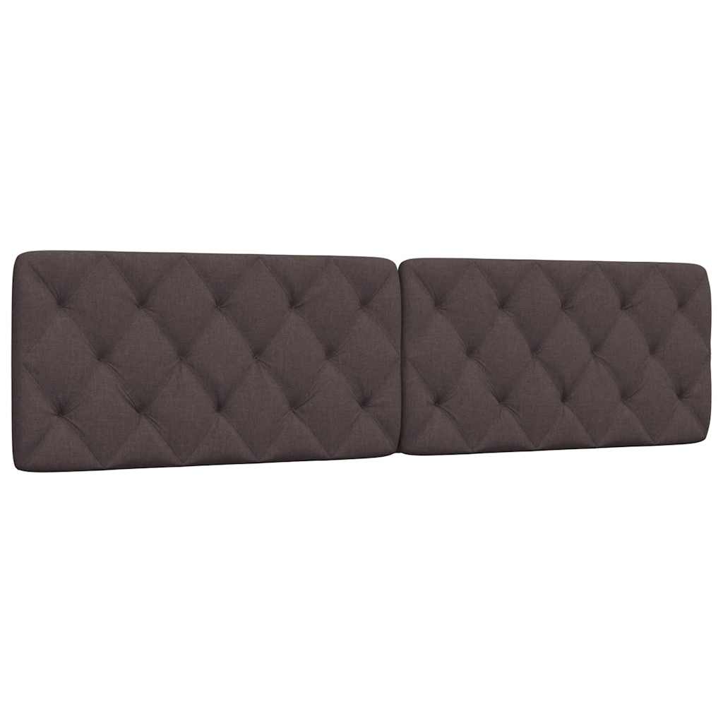 Kopfteil-Kissen Dunkelbraun 200 cm Stoff