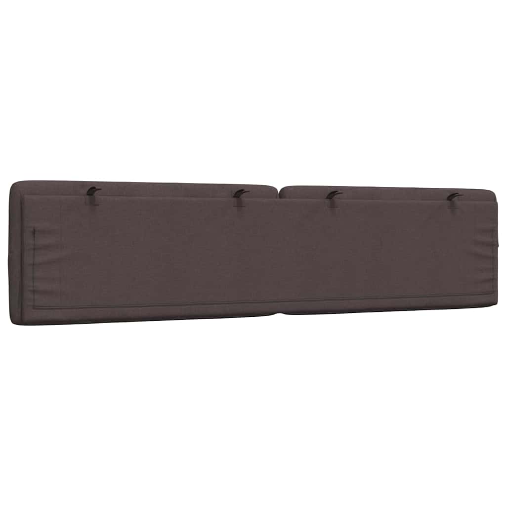 Kopfteil-Kissen Dunkelbraun 200 cm Stoff