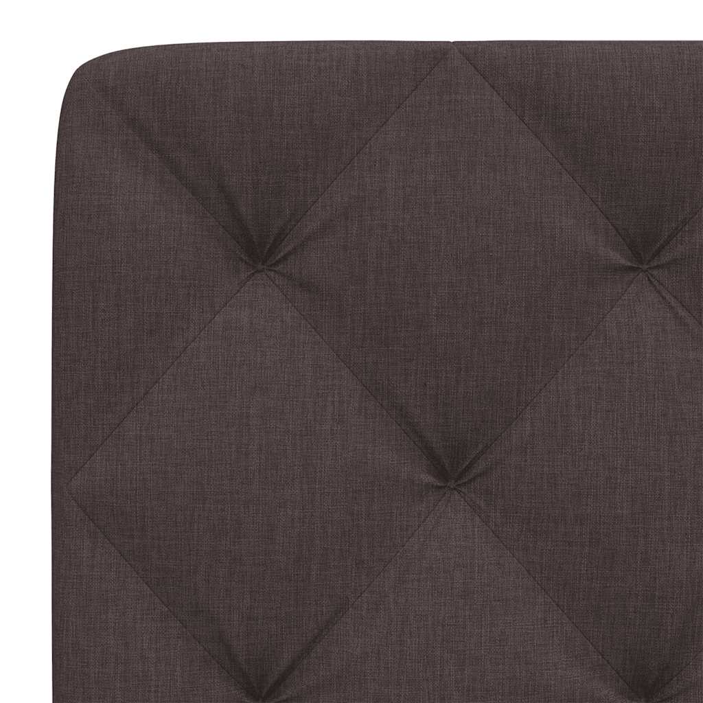 Kopfteil-Kissen Dunkelbraun 200 cm Stoff