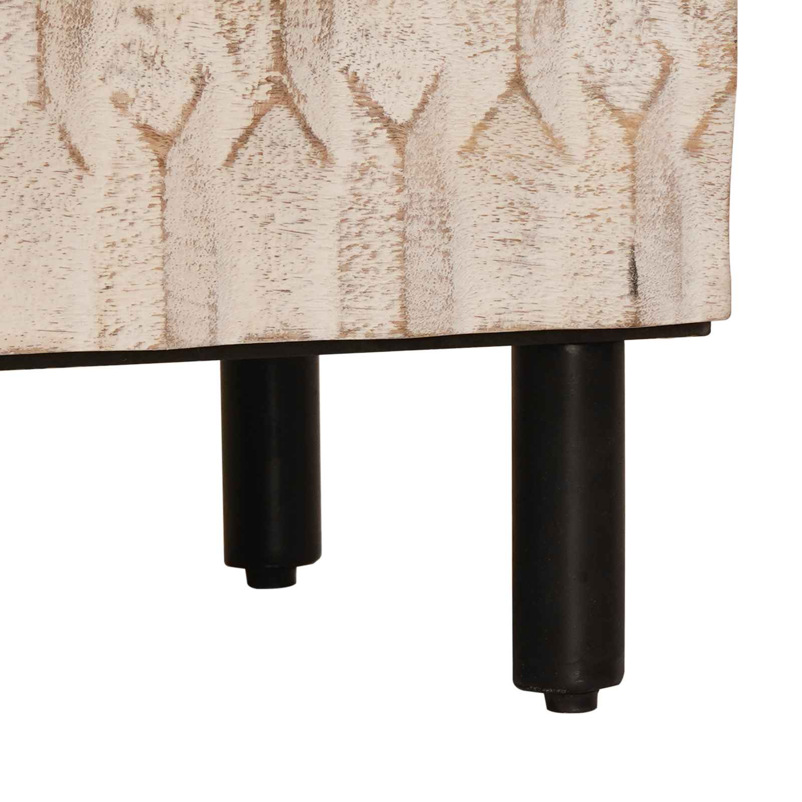 Sideboard 2 pcs Weiße gewaschene Oberfläche 60 x 33 x 75 cm