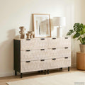 Sideboard 2 pcs Weiße gewaschene Oberfläche 60 x 33 x 75 cm