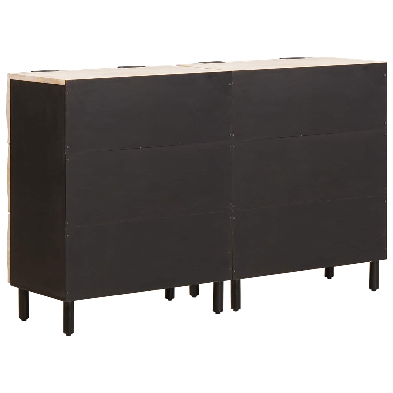 Sideboard 2 pcs Weiße gewaschene Oberfläche 60 x 33 x 75 cm