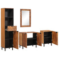 Badezimmer Sets 4 pcs Akazie Braun Winish Massivholz Mango