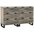 Sideboard Set 2 pcs Weiß 120 x 33,5 x 75 cm Massivholz Mango