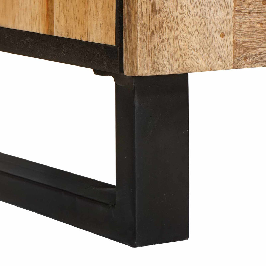 Sideboard 2 pcs Braun 60 x 33 x 75 cm Massivholz Mango
