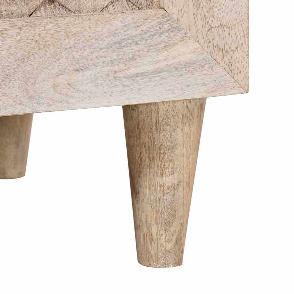 Sideboard 3 pcs Weiß 180 x 33,5 x 75 cm massives Mangoholz
