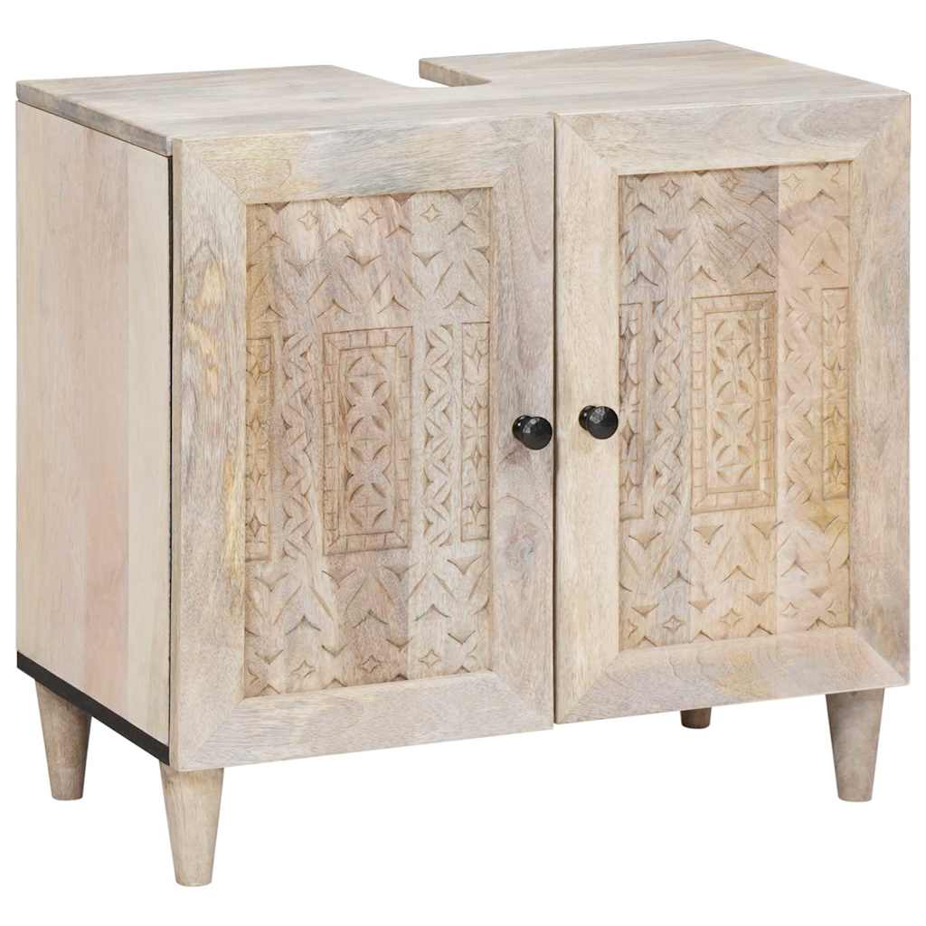 Badezimmermöbel-Set mit Schubladen 5 pcs Weiß Holzwerkstoff