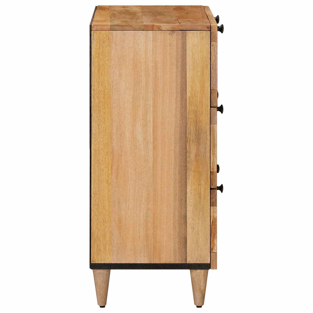 Sideboard 2 pcs Natur 60 x 33 x 75 cm Massivholz Mango
