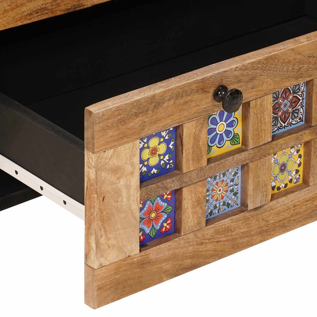 Sideboard 3 pcs Natur 60 x 33,5 x 75 cm Massivholz Mango