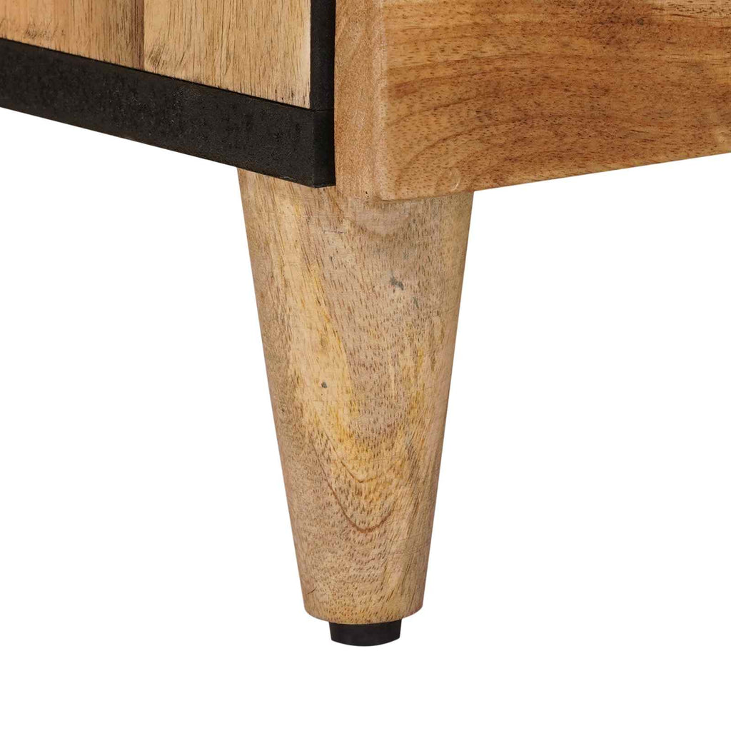 Sideboard 3 pcs Natur 60 x 33,5 x 75 cm Massivholz Mango