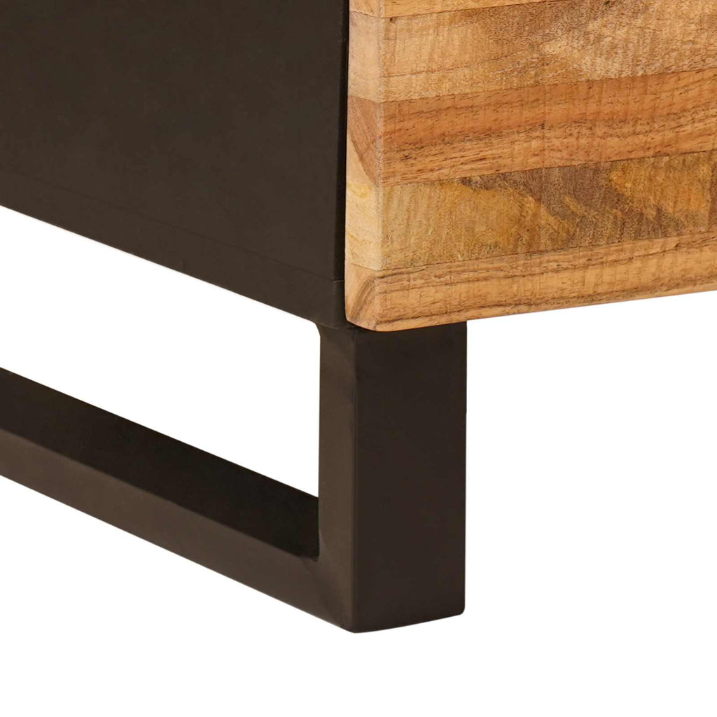 Sideboard 2 pcs Braun 60 x 33 x 75 cm Massivholz Mango