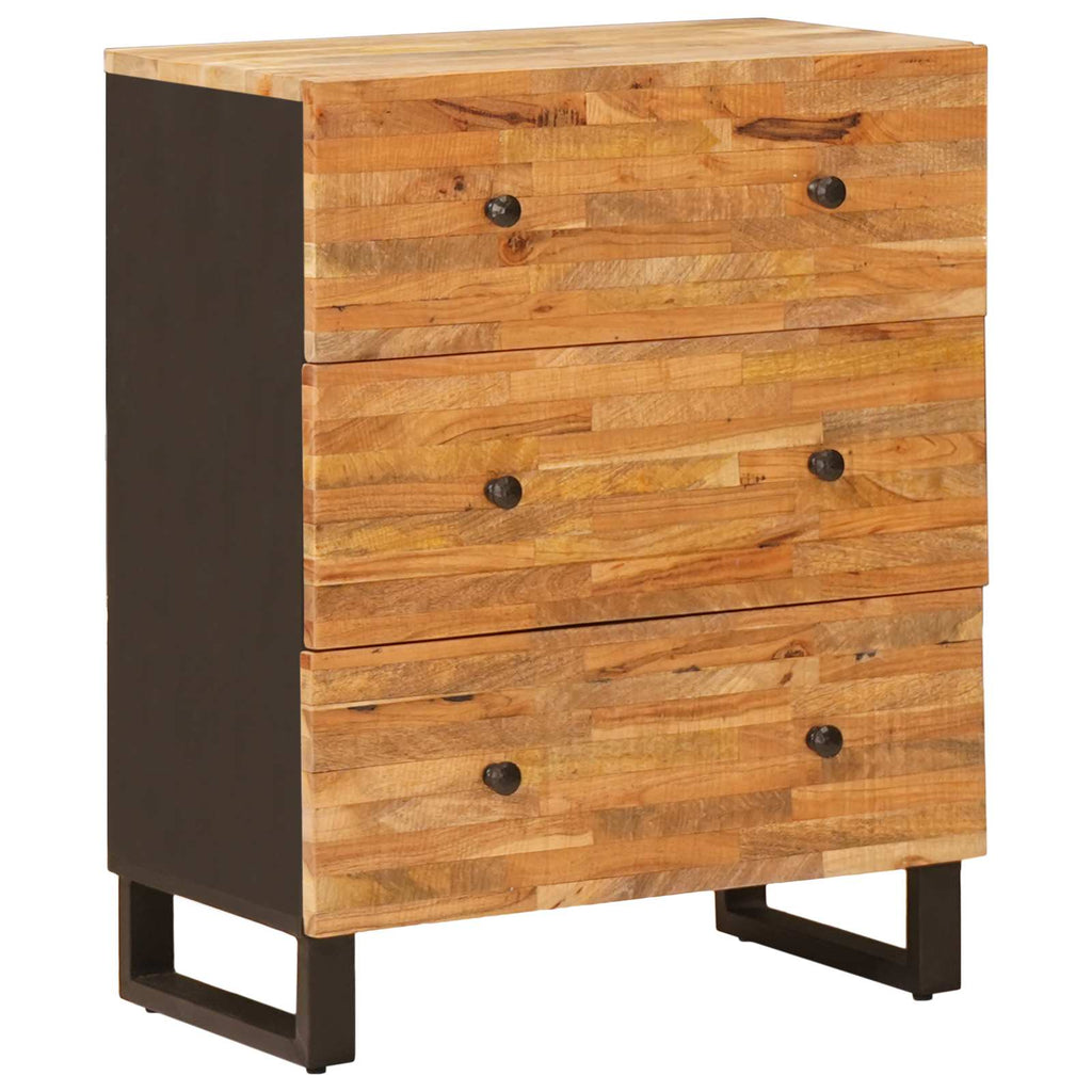 Sideboard 2 pcs Braun 60 x 33 x 75 cm Massivholz Mango