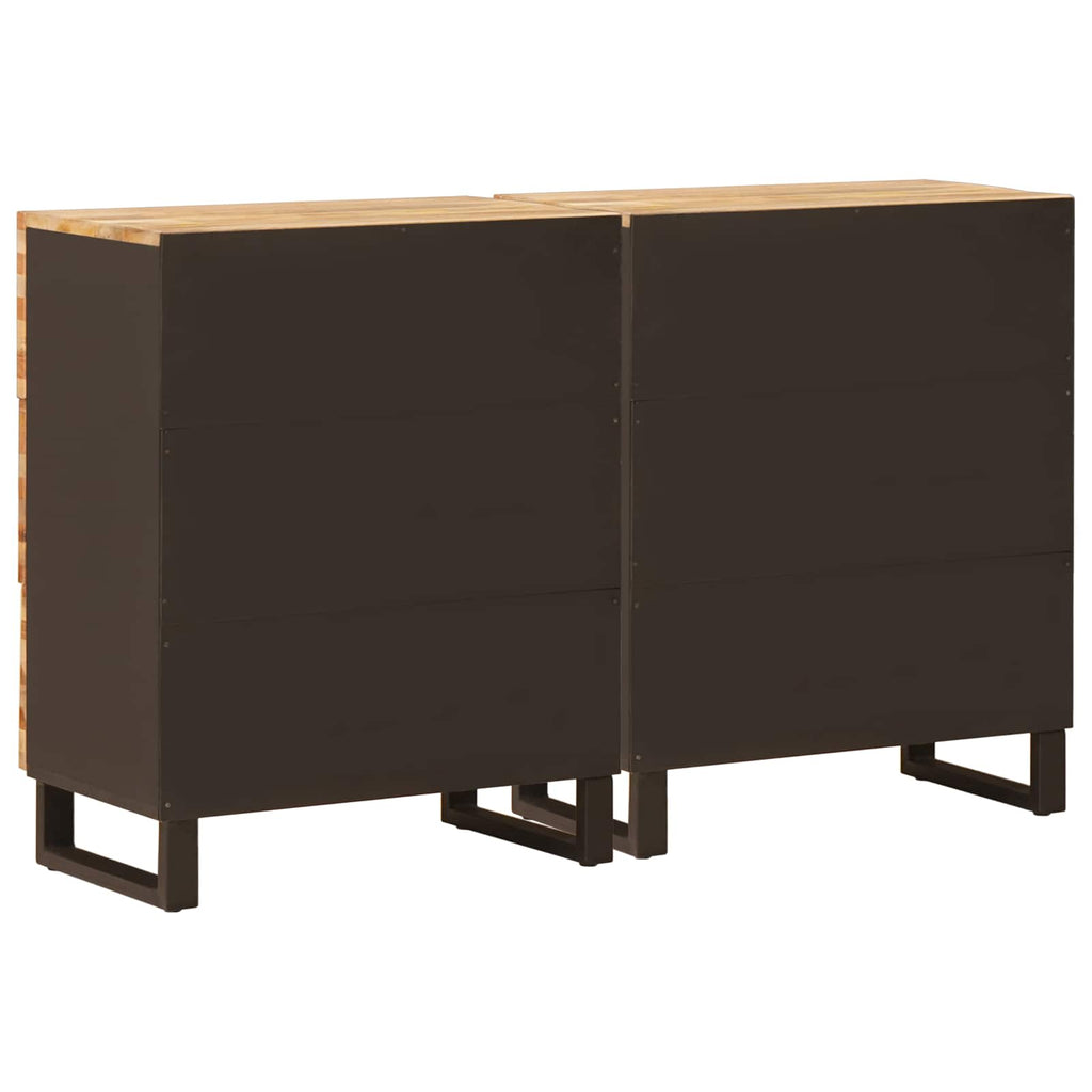 Sideboard 2 pcs Braun 60 x 33 x 75 cm Massivholz Mango
