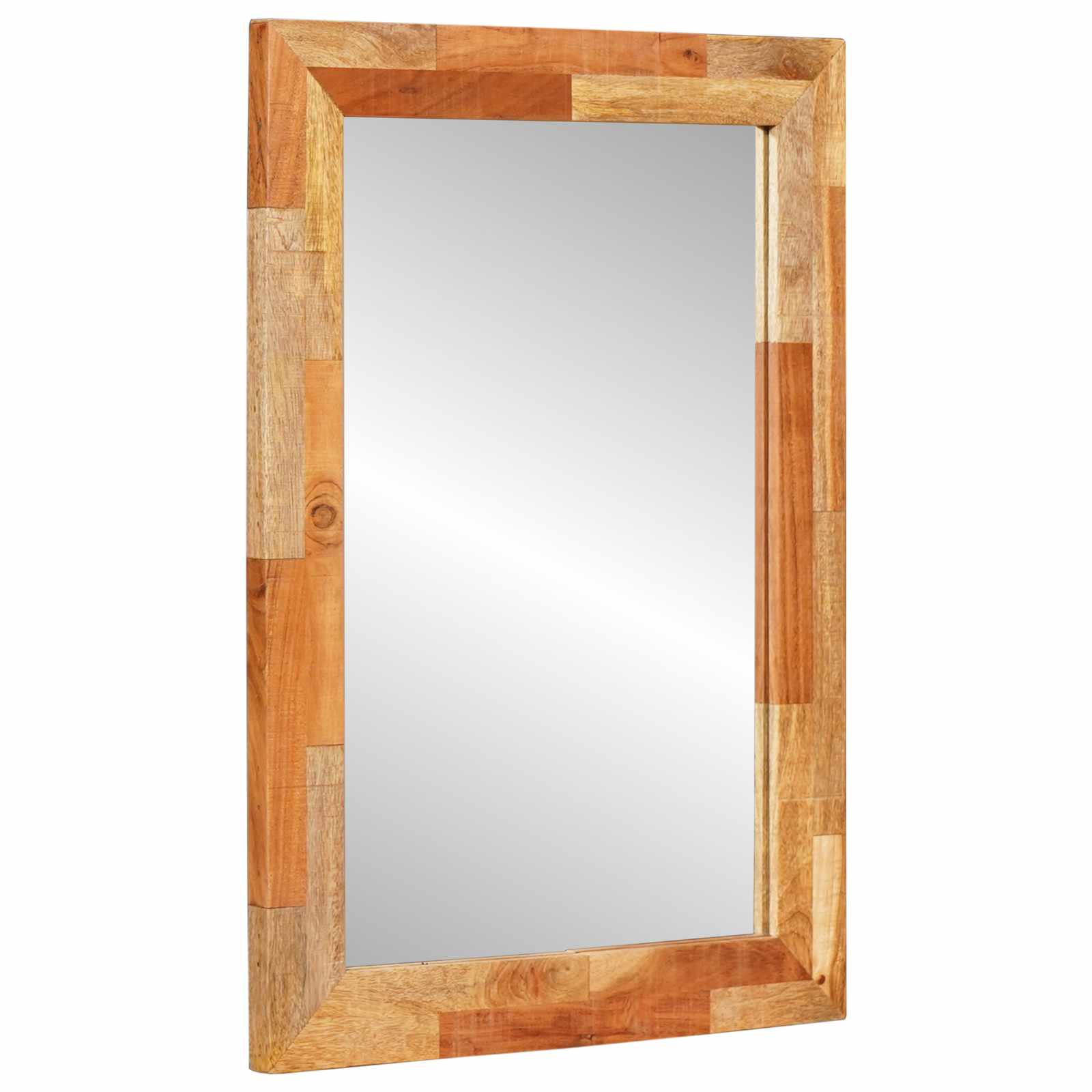 Badezimmer Sets mit Speicher 2 pcs Natur Massivholz Mango