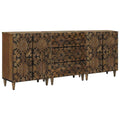 Sideboard 3 pcs Braun 60 x 33,5 x 75 cm Massivholz Mango