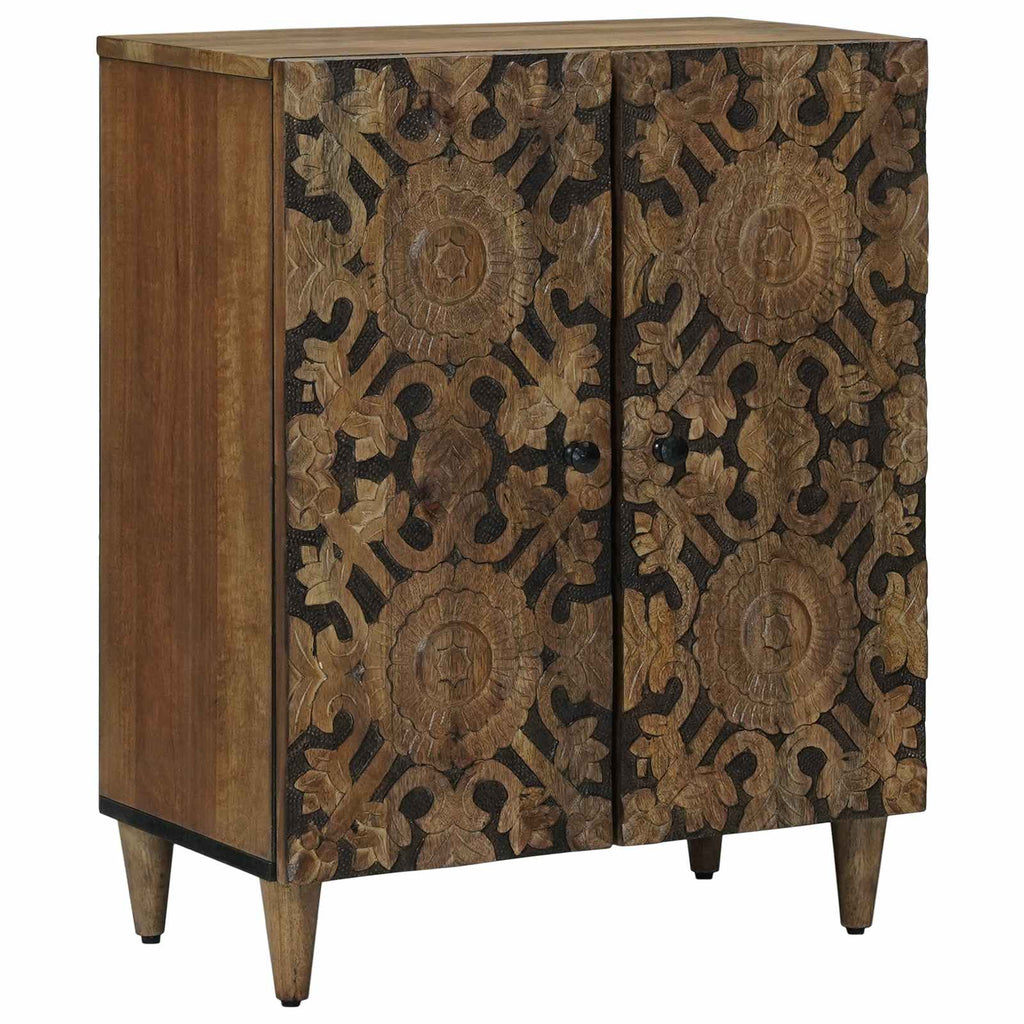 Sideboard 3 pcs Braun 60 x 33,5 x 75 cm Massivholz Mango