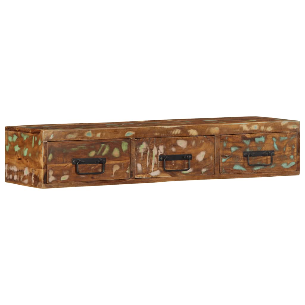 TV-Wandschrank 100x30x19 cm Altholz Massiv