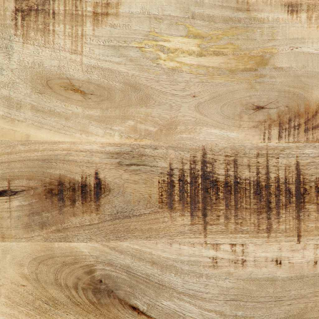 Kopfteil 200 cm Massivholz Mango und Eisen