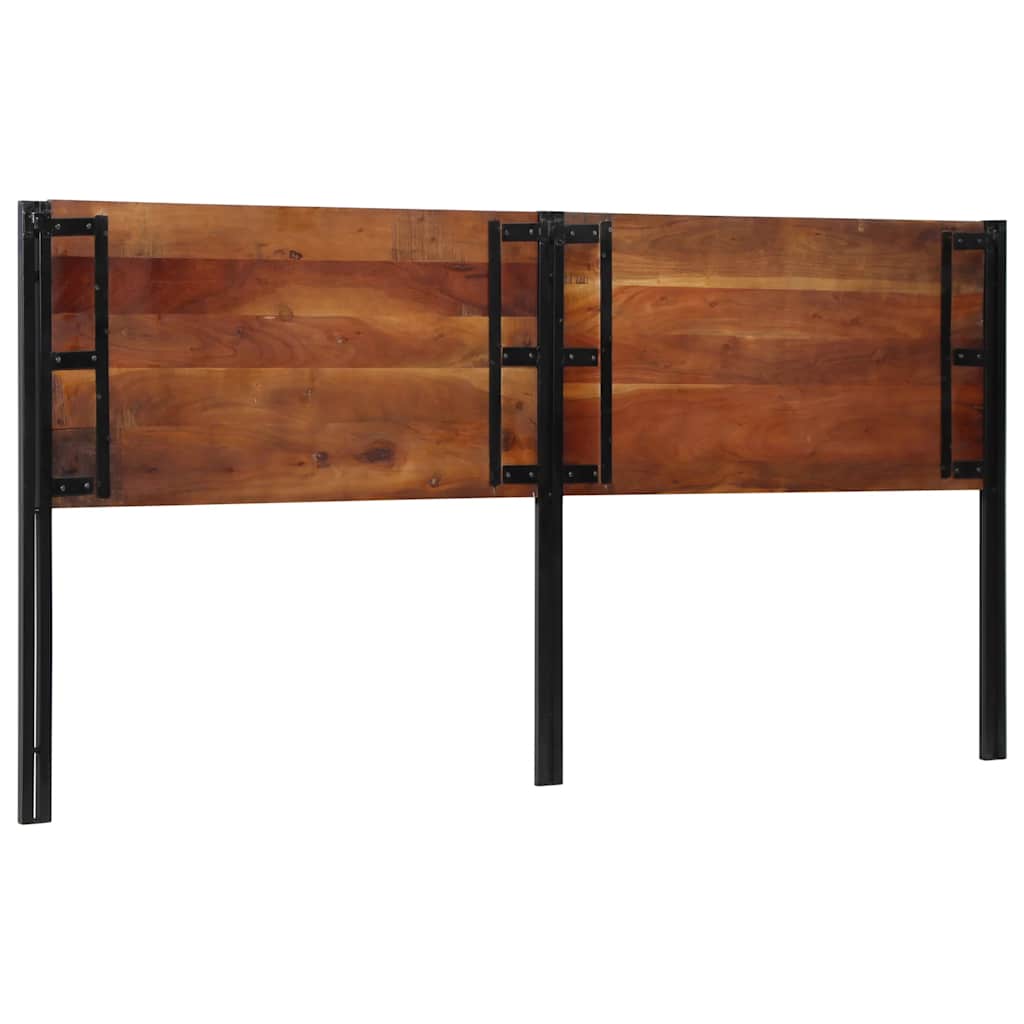 Kopfteil 200 cm Altholz Massivholz und Eisen