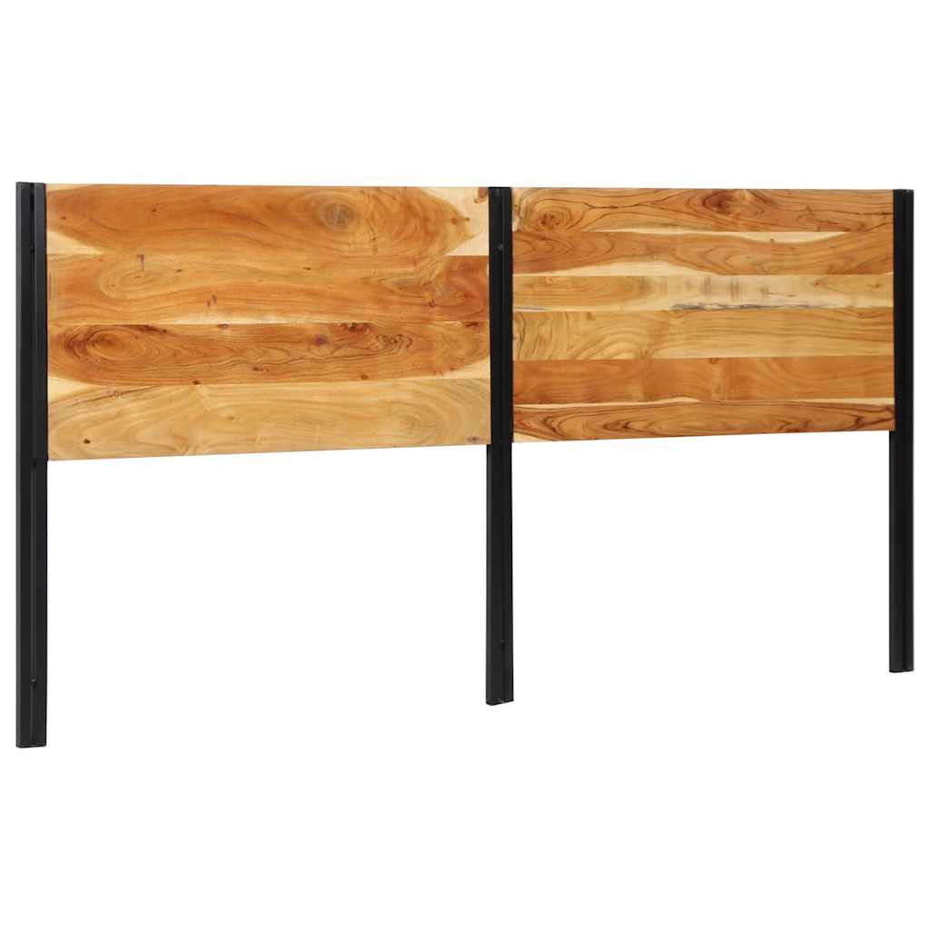 Kopfteil 200 cm Massivholz Akazie und Eisen