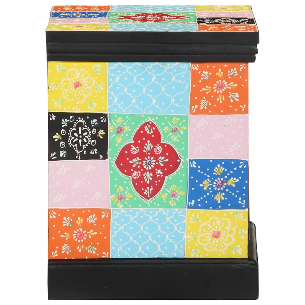 Nachttisch Mehrfarbig 40 x 35 x 45 cm Massivholz Mango