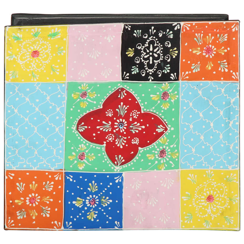 Nachttisch Mehrfarbig 40 x 35 x 45 cm Massivholz Mango