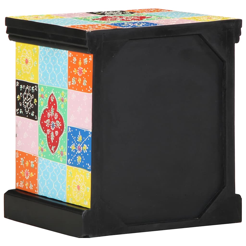 Nachttisch 2 pcs Mehrfarbig 40 x 35 x 45 cm Massivholz Mango