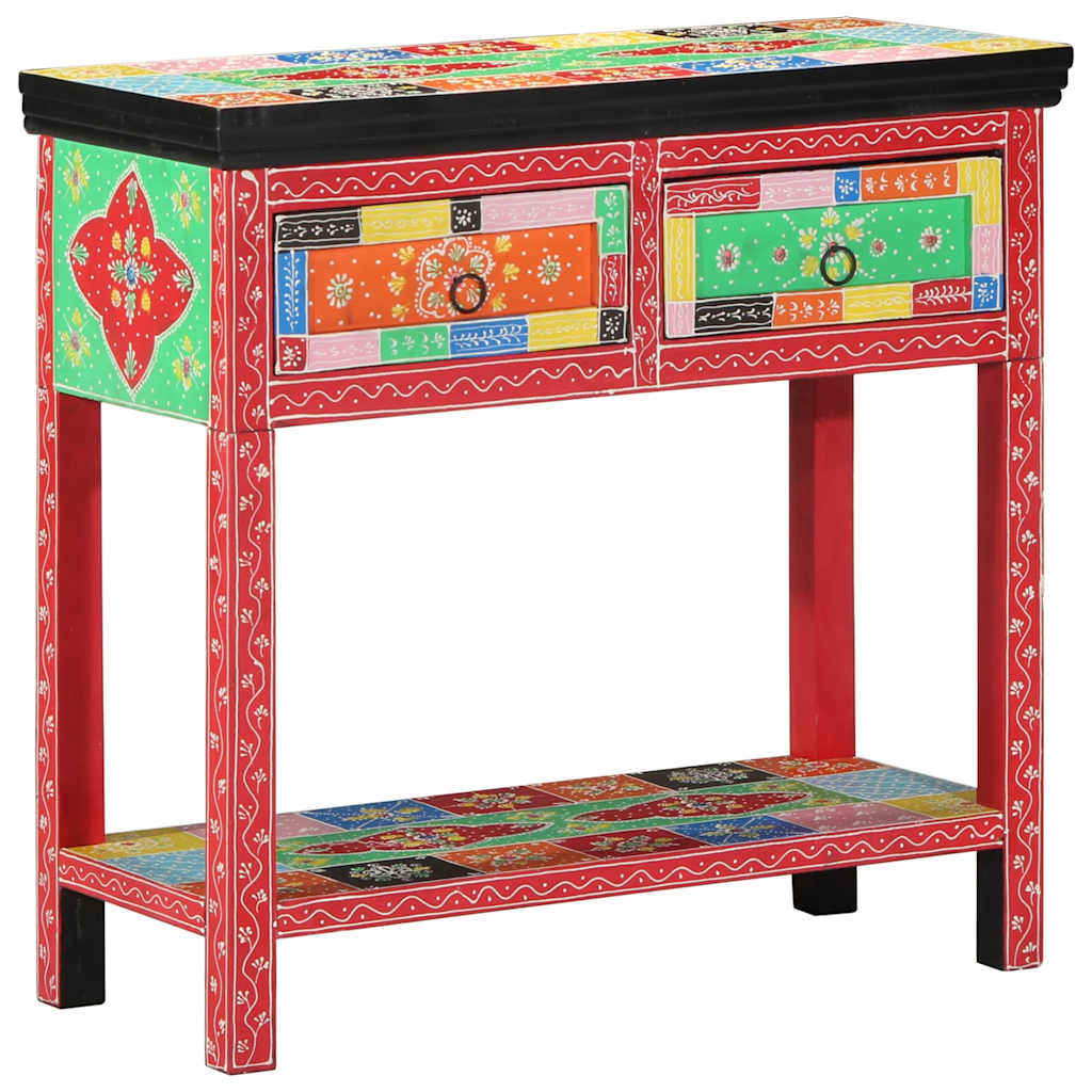 Konsolentisch mit Schubladen Mehrfarbig 80 x 35 x 76 cm