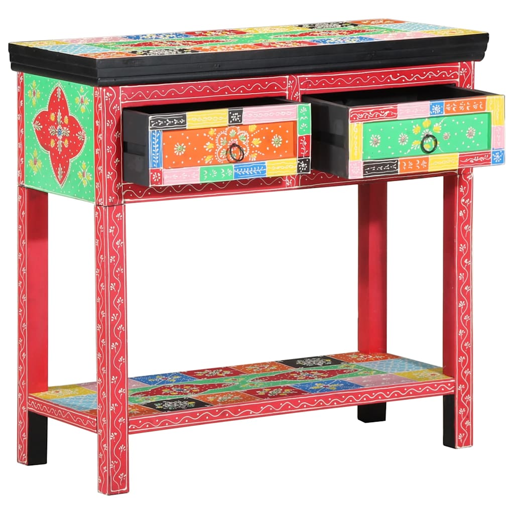 Konsolentisch mit Schubladen Mehrfarbig 80 x 35 x 76 cm