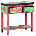 Konsolentisch mit Schubladen Mehrfarbig 80 x 35 x 76 cm
