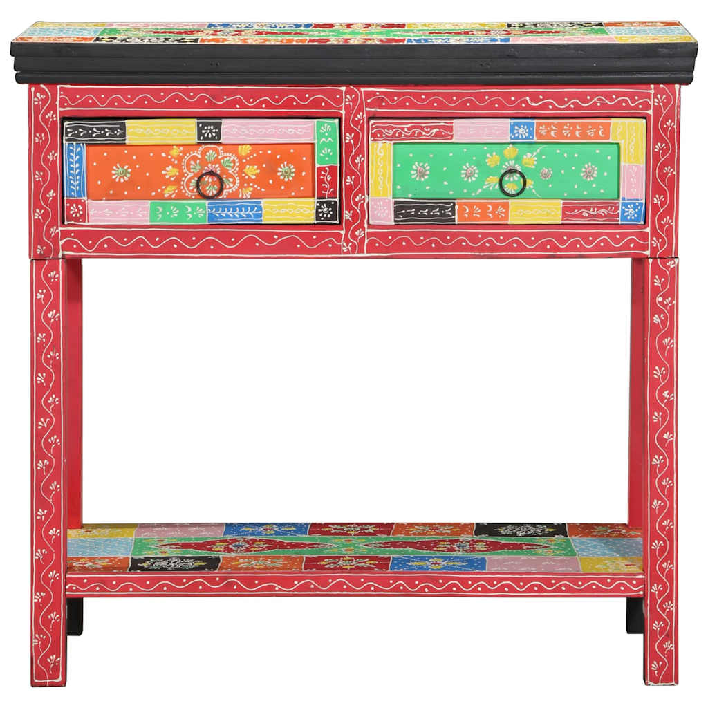 Konsolentisch mit Schubladen Mehrfarbig 80 x 35 x 76 cm
