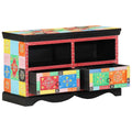 TV-Schränk Mehrfarbig 80 x 35 x 50 cm Massivholz Mango
